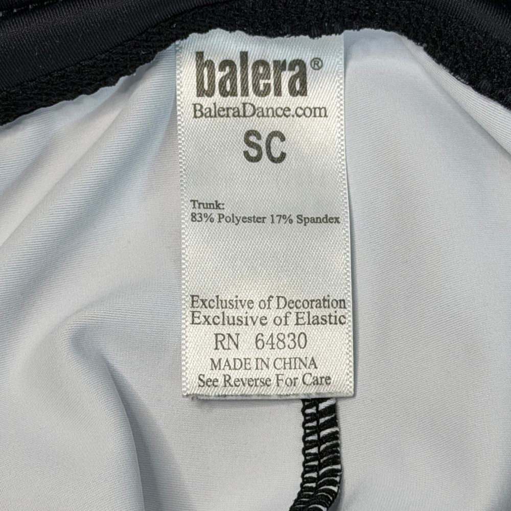 Balera Ombre Dance Shorts Girls SC Small Child Black Grey White Booty Gymnastics - Picture 5 of 6